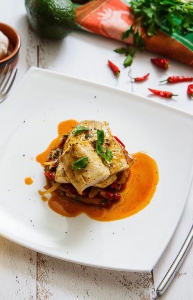 Рыба с тушеными перцами 🐠 - Шаг 1