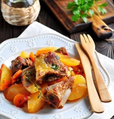 Тушеные говяжьи ребра с картошкой 🍖 - Шаг 7