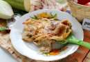 Вегетарианская лазанья с шампиньонами