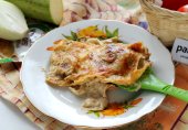 Вегетарианская лазанья с шампиньонами