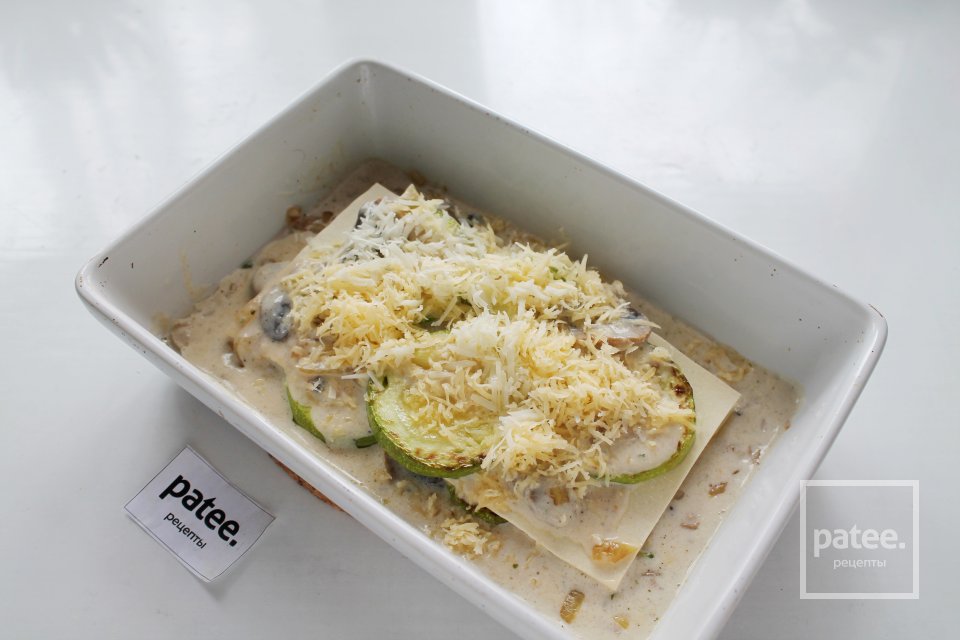 Вегетарианская лазанья с шампиньонами - Шаг 15