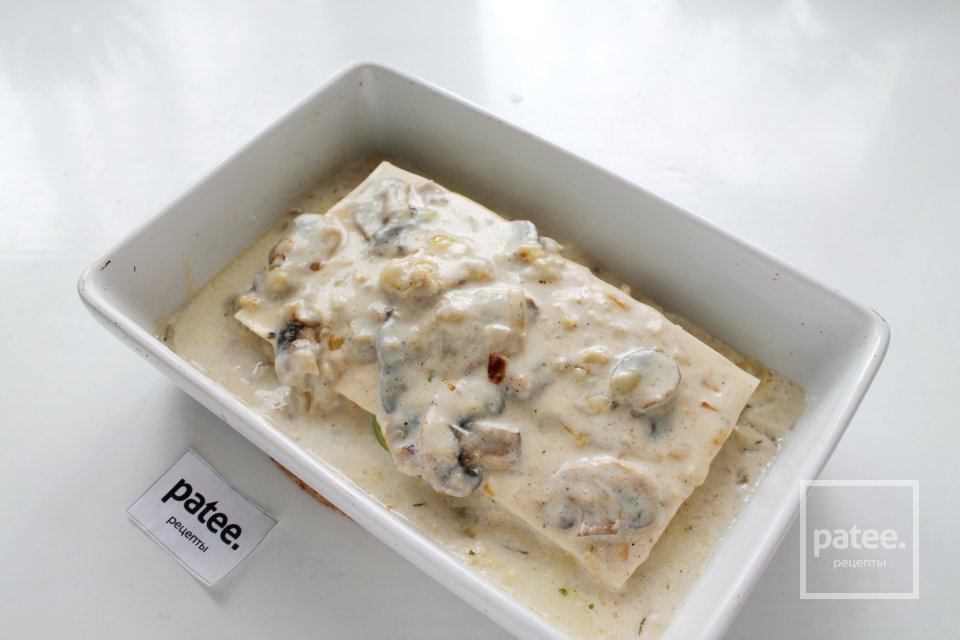 Вегетарианская лазанья с шампиньонами - Шаг 16