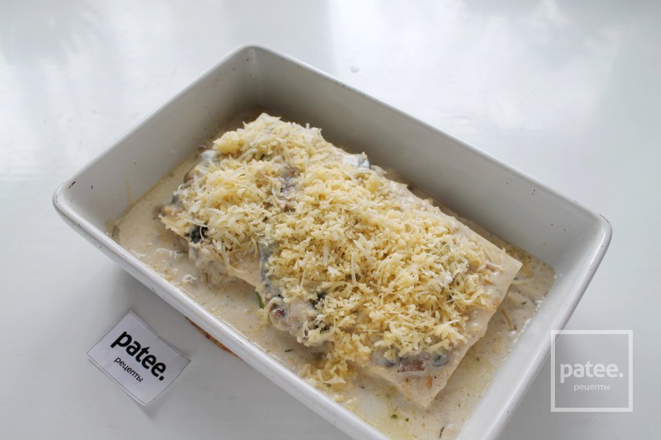 Вегетарианская лазанья с шампиньонами - Шаг 17