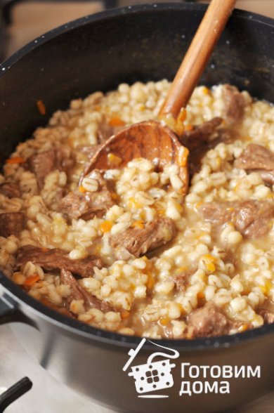Перловая каша с говядиной 🥩 - Шаг 9