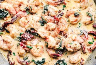 Креветки в сливочном соусе