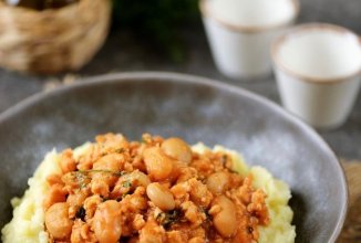 Фасоль с фаршем в томатном соусе 👍🏼