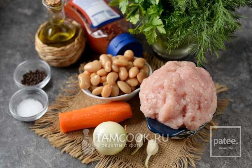 Фасоль с фаршем в томатном соусе 👍🏼 - Шаг 1