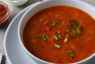 Томатный суп с перловкой 🍲