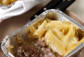 Мясо по-французски с макаронами 🥩