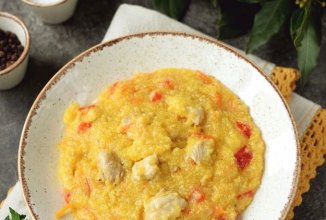 Кукурузная каша с мясом (курицей) 👍🏼