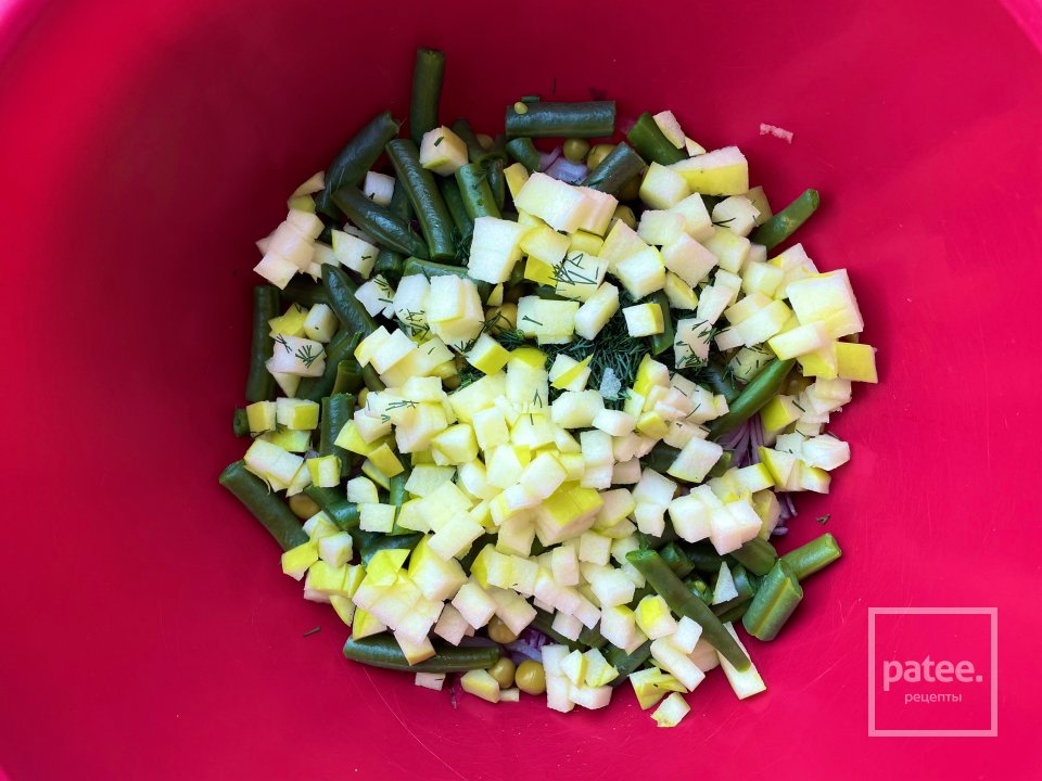 Овощной салат, альтернатива винегрета. - Шаг 7