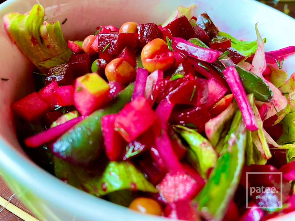 Овощной салат, альтернатива винегрета. - Шаг 8