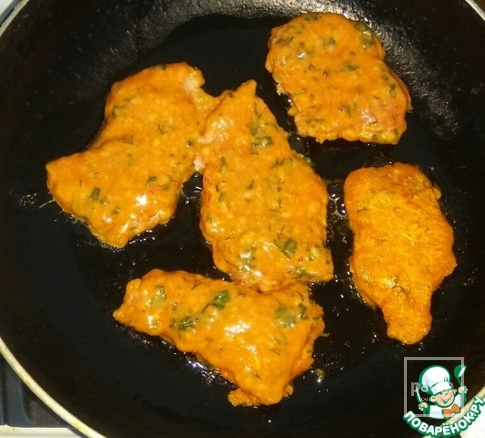 Свиные отбивные в томатно-сырном кляре 🥩 - Шаг 6