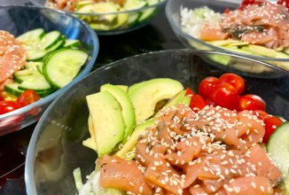 Поке с лососем