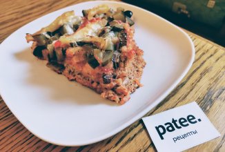 Пицца из цельнозерновой муки на кефире