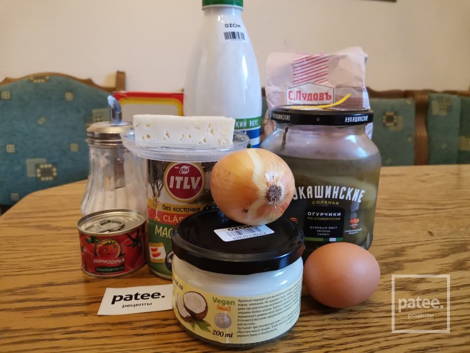 Пицца из цельнозерновой муки на кефире - Шаг 1