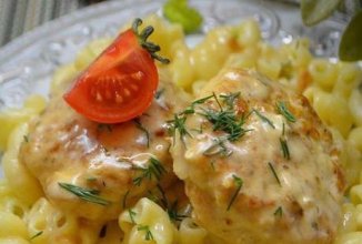Куриные котлеты в сливочном соусе 👍🏼