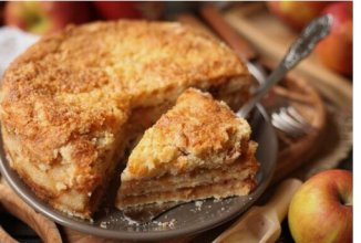 Яблочный пирог «3 стакана»!