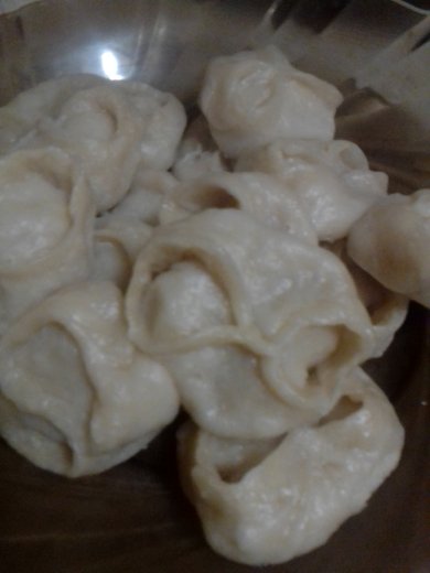 Манты с капустой и салом. - Шаг 4