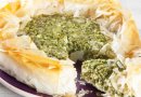 Пирог с сыром и шпинатом