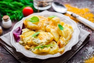 Картошка в микроволновке с сыром и майонезом 🥔