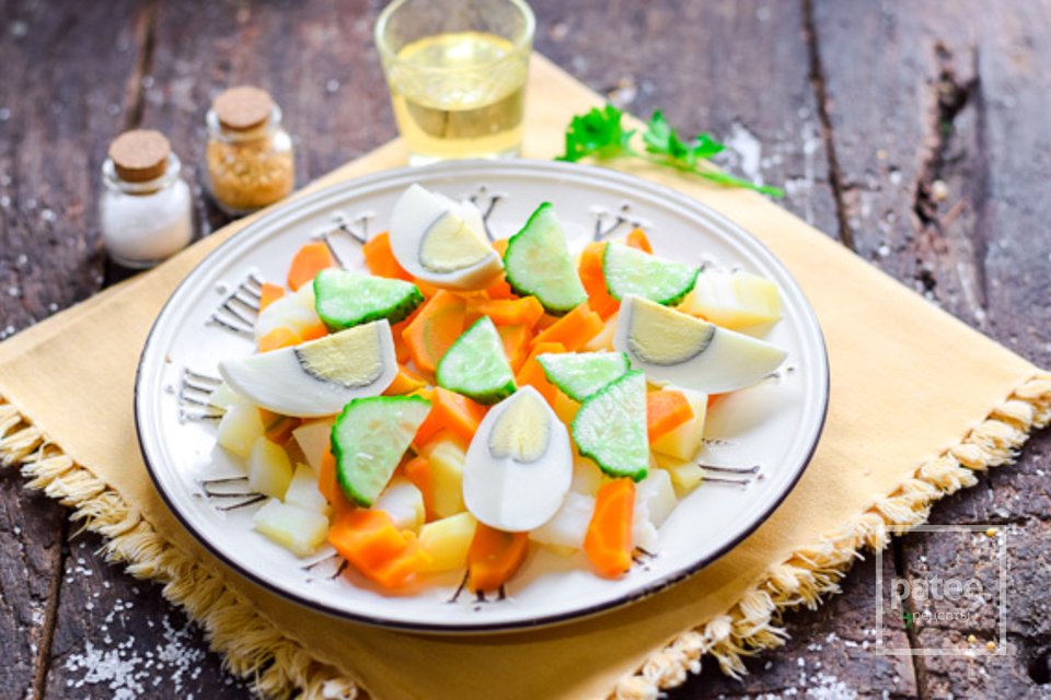Салат из печени трески с картошкой 🥗 - Шаг 5