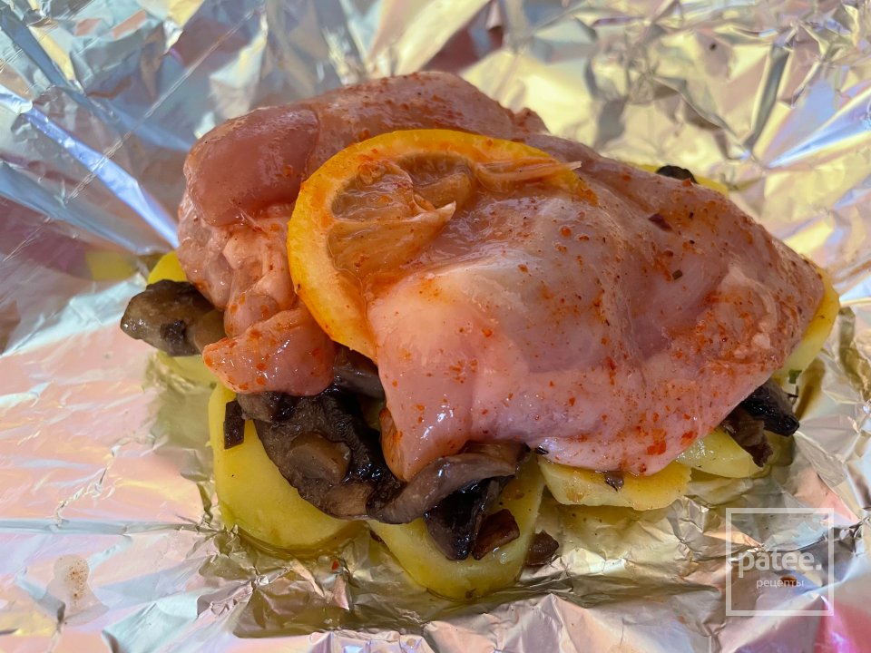 Куриное филе с овощами. - Шаг 4