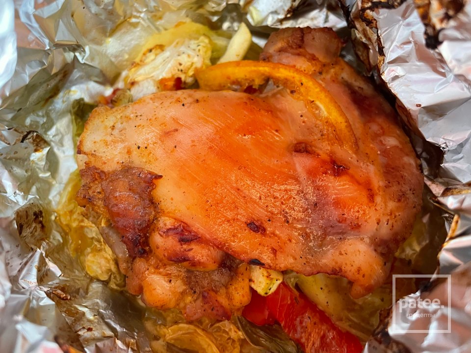 Куриное филе с овощами. - Шаг 8