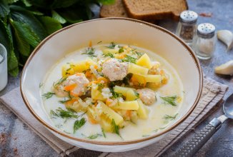 Сырный суп с фрикадельками 🍲