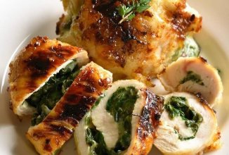 Куриные рулетики с двумя видами сыра и шпинатом 🍗