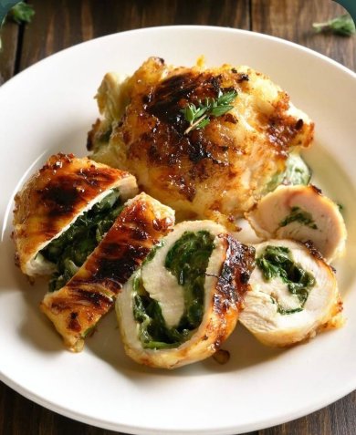 Куриные рулетики с двумя видами сыра и шпинатом 🍗 - Шаг 1