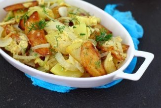 Картошка, жаренная с яйцом 🥔
