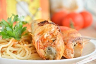 Куриные пальчики с салом на сковороде🍗