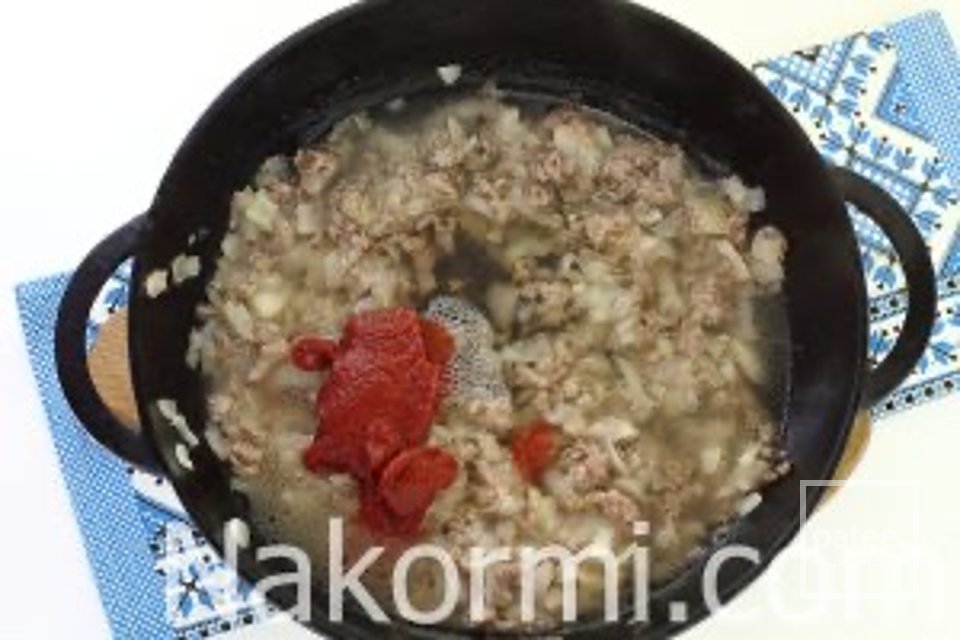 Спагетти с грибами и фаршем 🍝 - Шаг 6