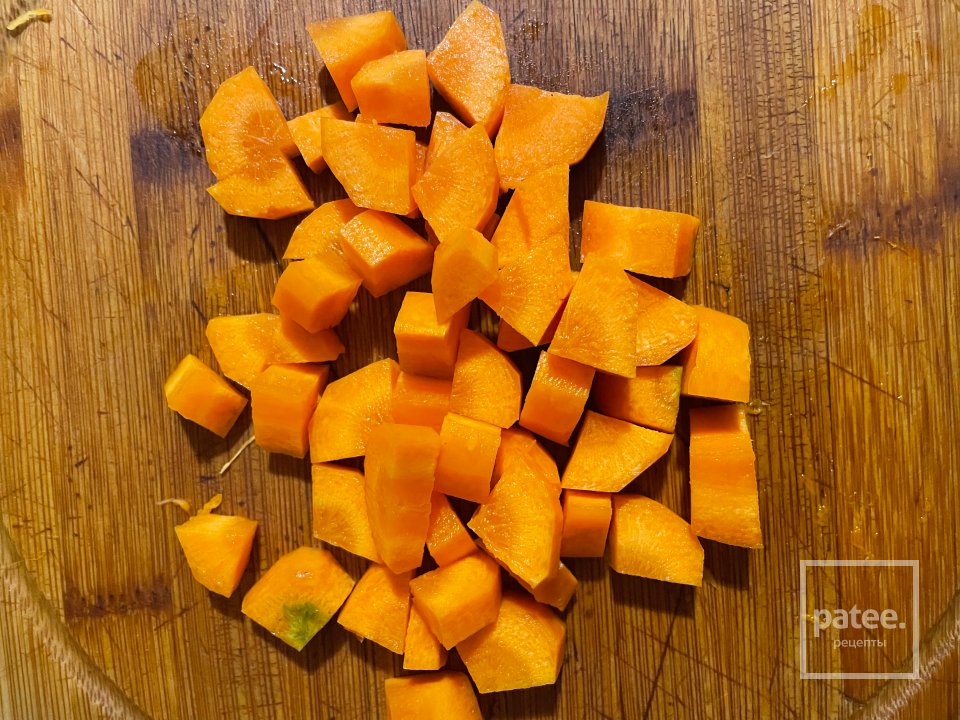 Крем-суп из тыквы с яблоками. - Шаг 2