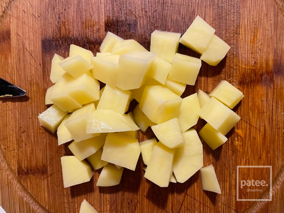 Крем-суп из тыквы с яблоками. - Шаг 3