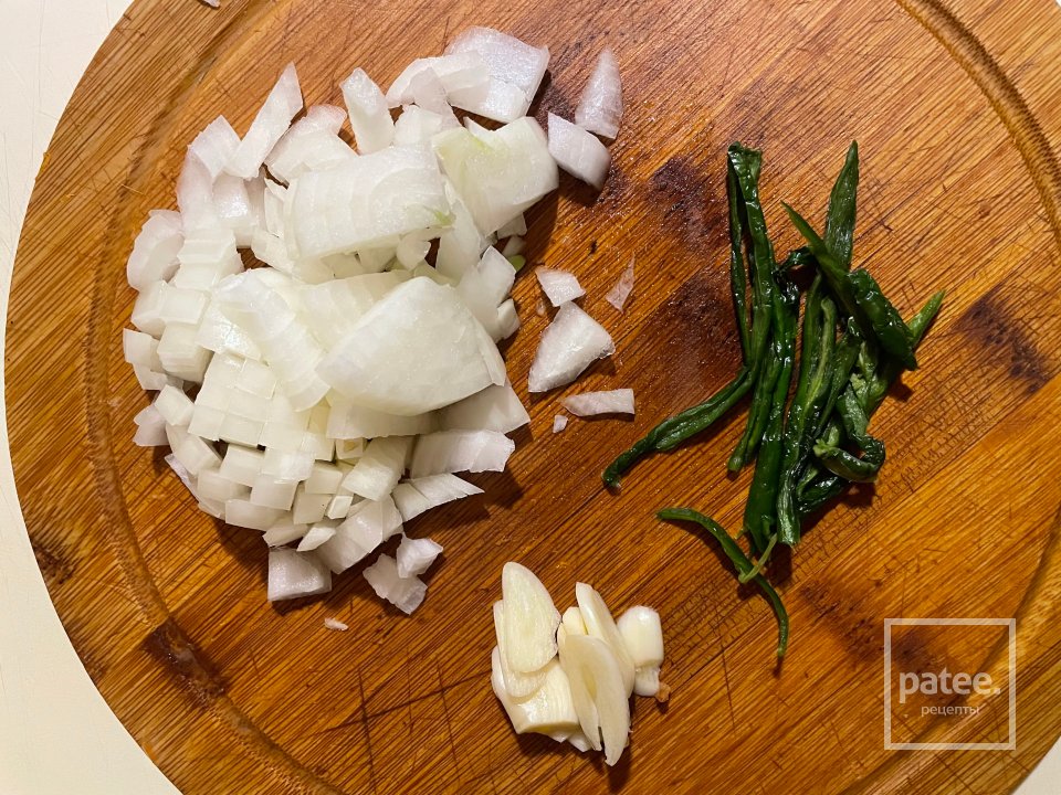 Крем-суп из тыквы с яблоками. - Шаг 5