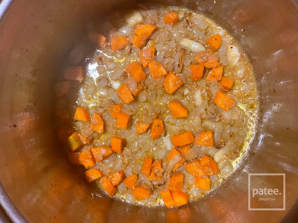 Крем-суп из тыквы с яблоками. - Шаг 7