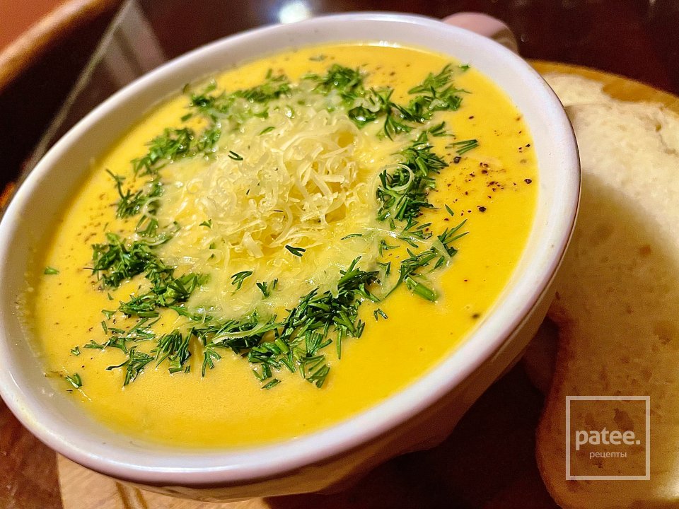 Крем-суп из тыквы с яблоками. - Шаг 11