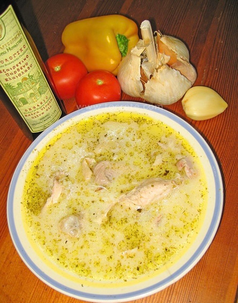 Греческий куриный суп «Котосупа» 🍲