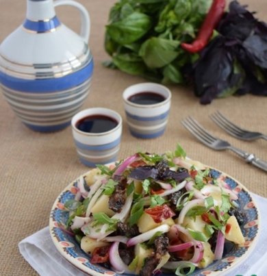 Теплый картофельный салат по-грузински🥗 - Шаг 11