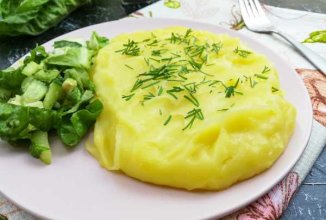 картофельное пюре с зеленью