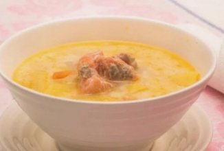 Сырный суп с рыбой