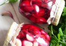 Маринованный чеснок зубчиками со свеклой на зиму 🫙