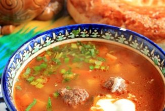 Мастава с фрикадельками (узбекский суп) 🍲