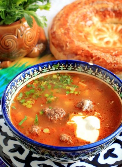 узбекская кухня суп с фрикадельками