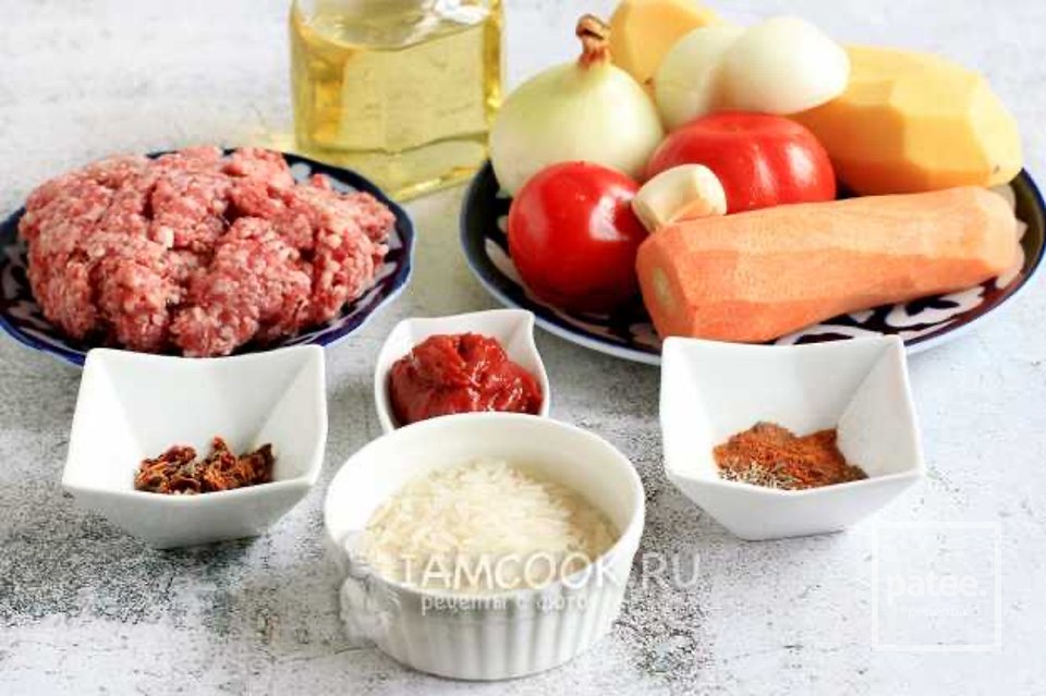 Мастава с фрикадельками (узбекский суп) 🍲 - Шаг 1