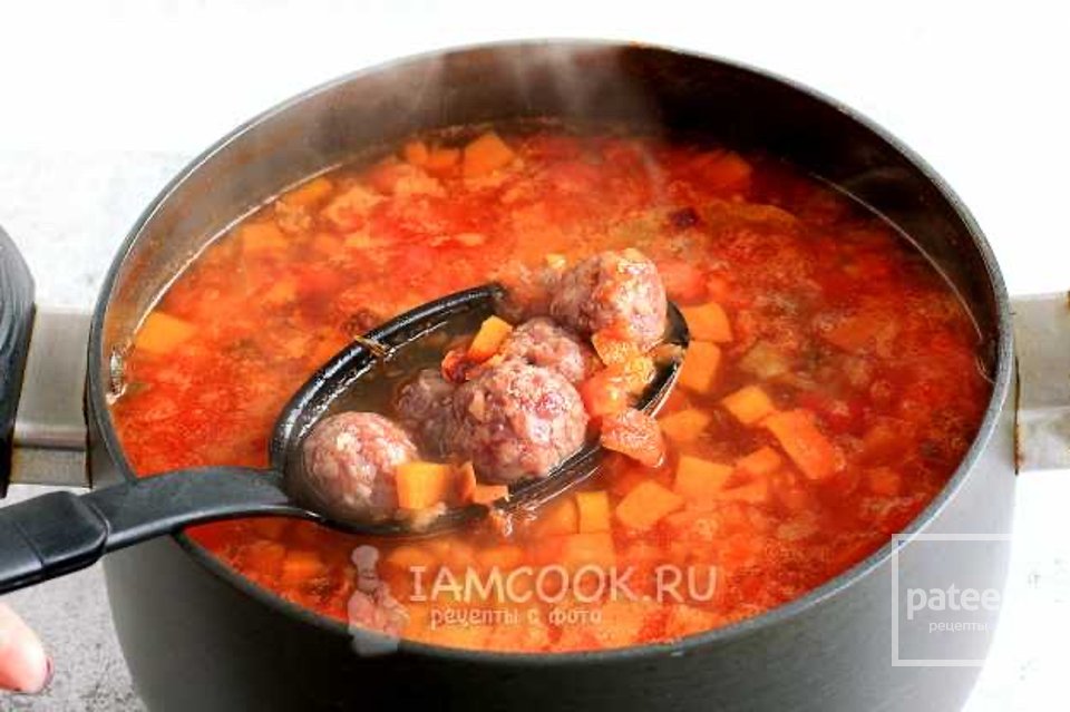 Мастава с фрикадельками (узбекский суп) 🍲 - Шаг 9