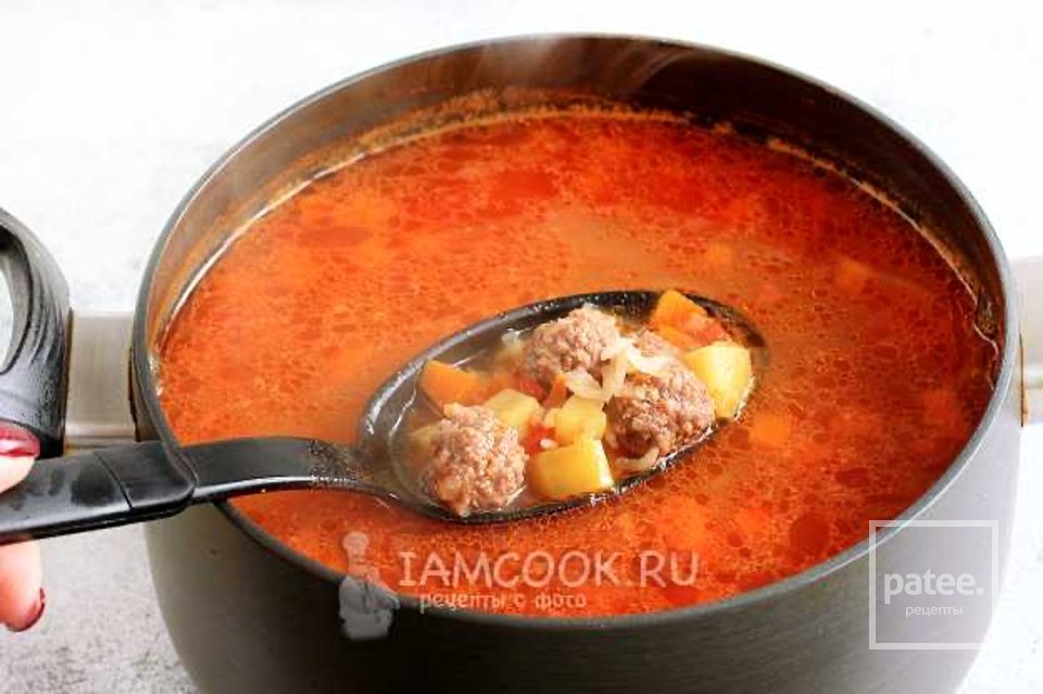 Мастава с фрикадельками (узбекский суп) 🍲 - Шаг 11