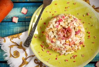 Крабовый салат с морковью 🥗